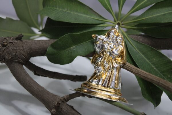 gold silver radha krishna idol
