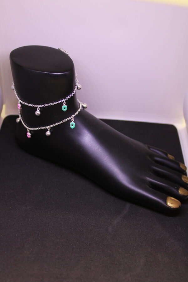 ladies payal silver