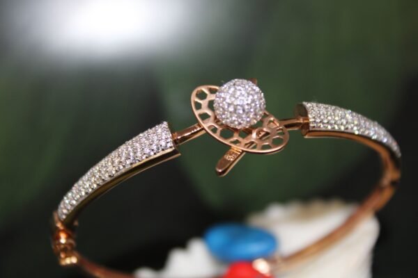 ring with silver ball design