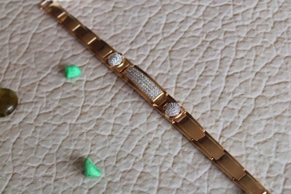 rose gold with diamonds