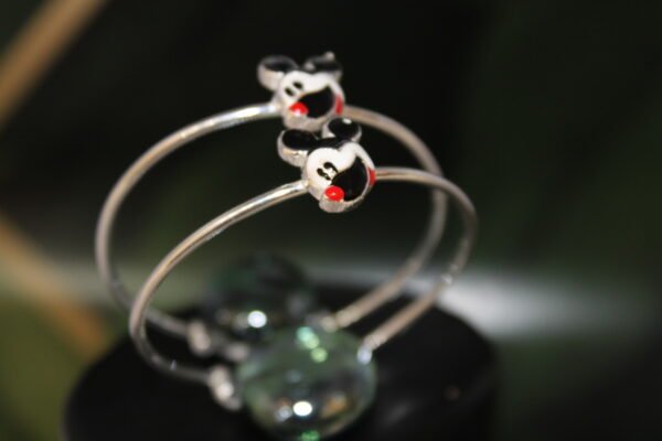 silver kadli mickey mouse design
