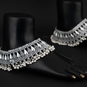 Silver Traditional  Payal For Ladies