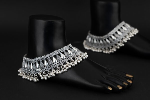 Silver Traditional  Payal For Ladies