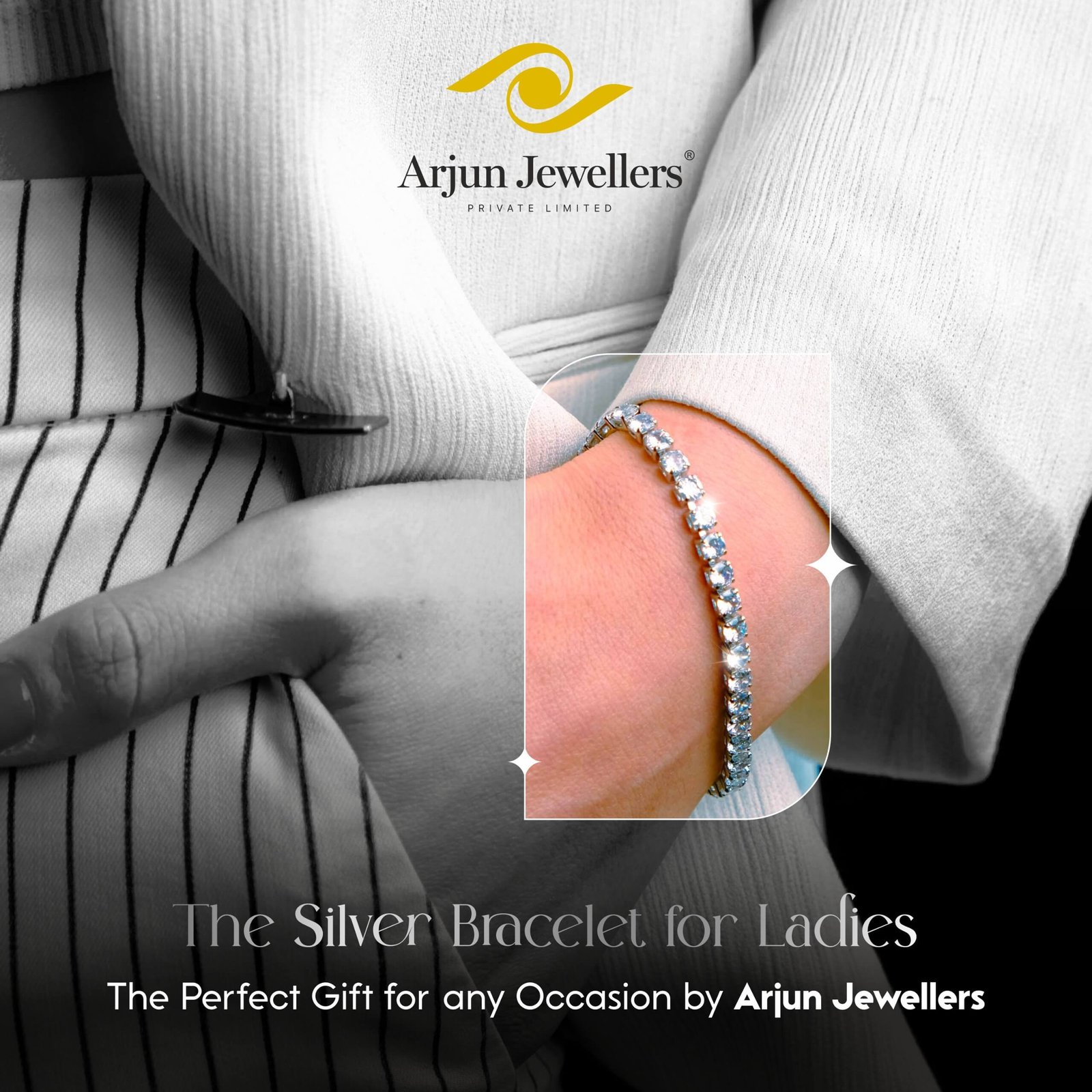 Silver Bracelet for Ladies