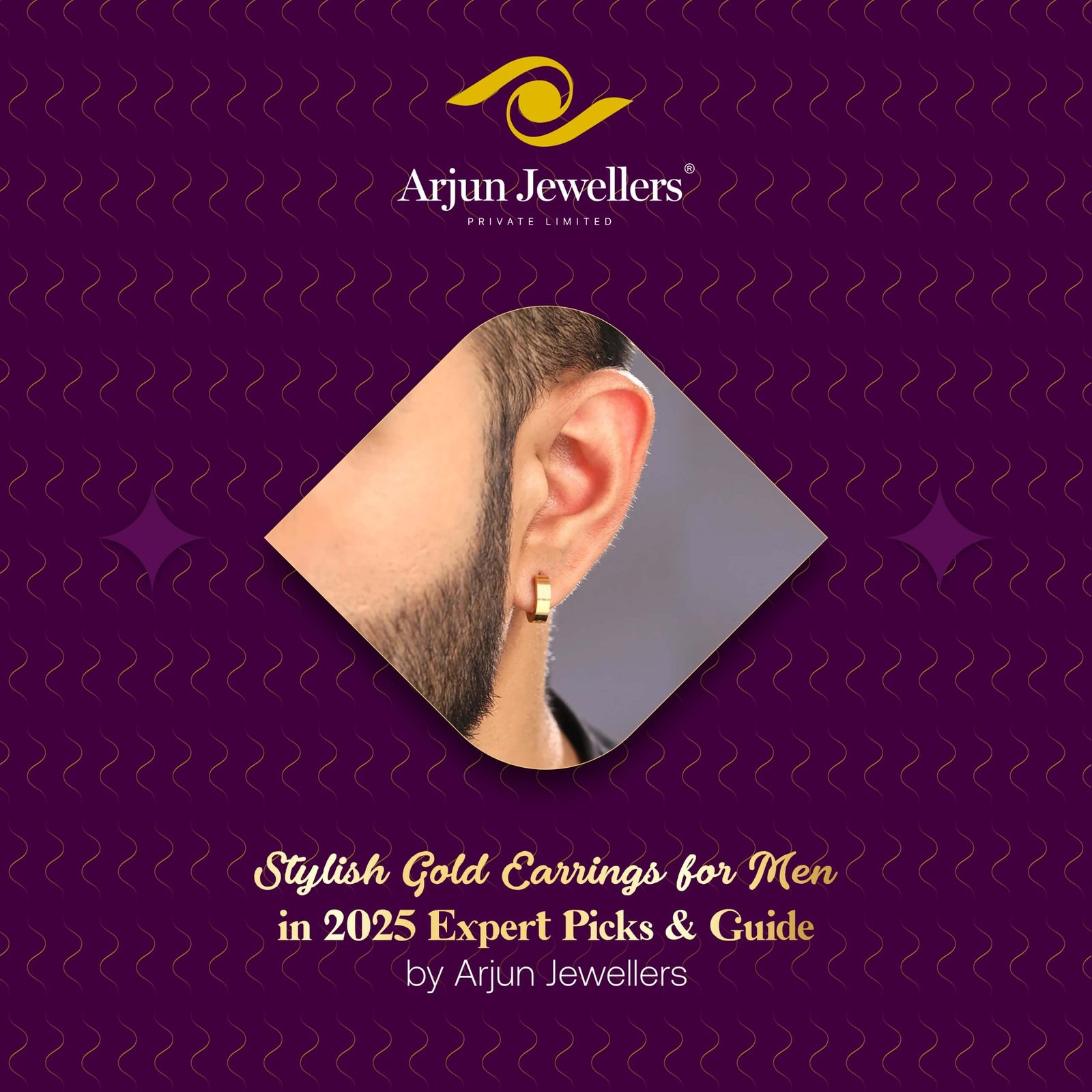 Gold Earrings for Men