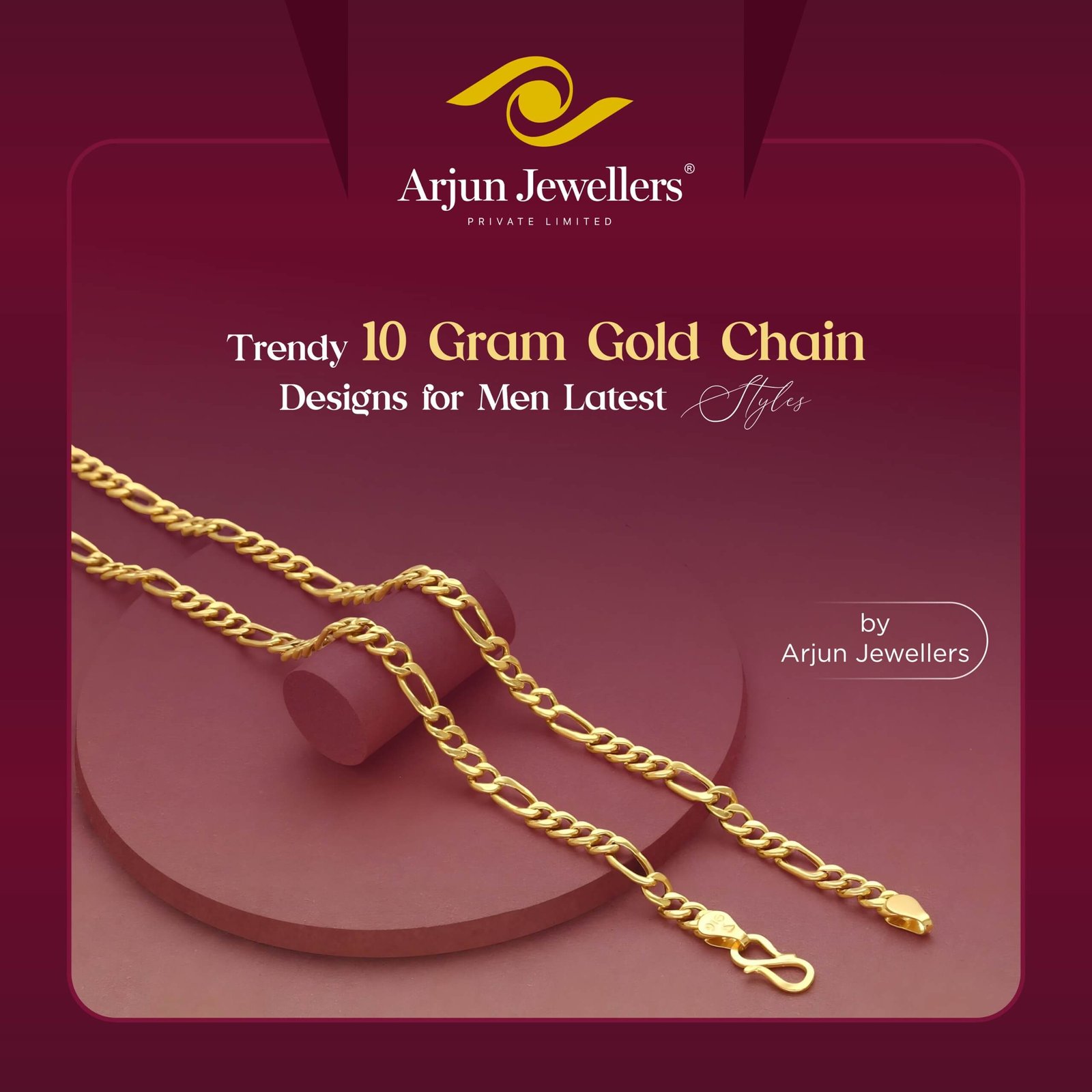 Trendy 10 Gram Gold Chain for Men