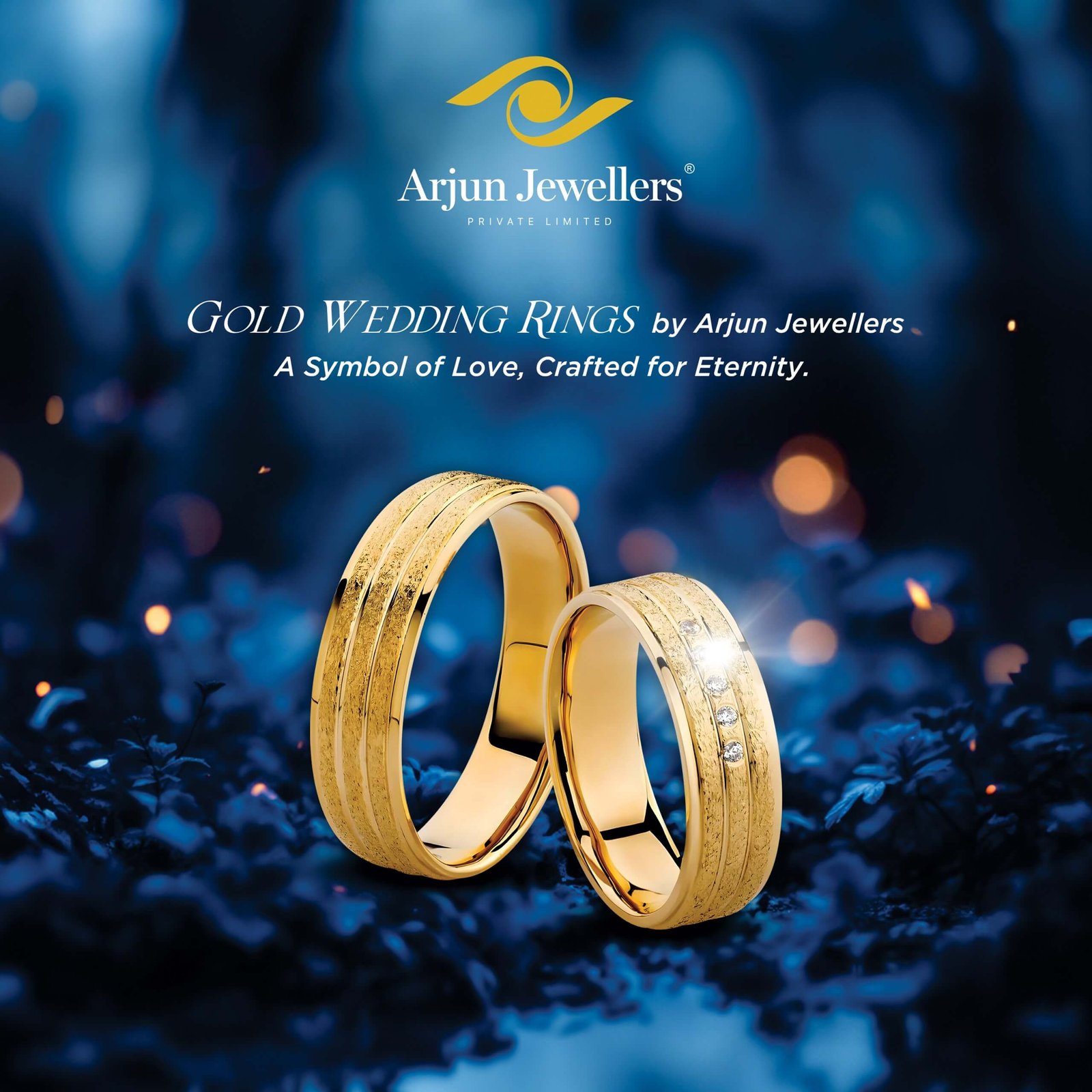 Gold Wedding Rings by Arjun Jewellers