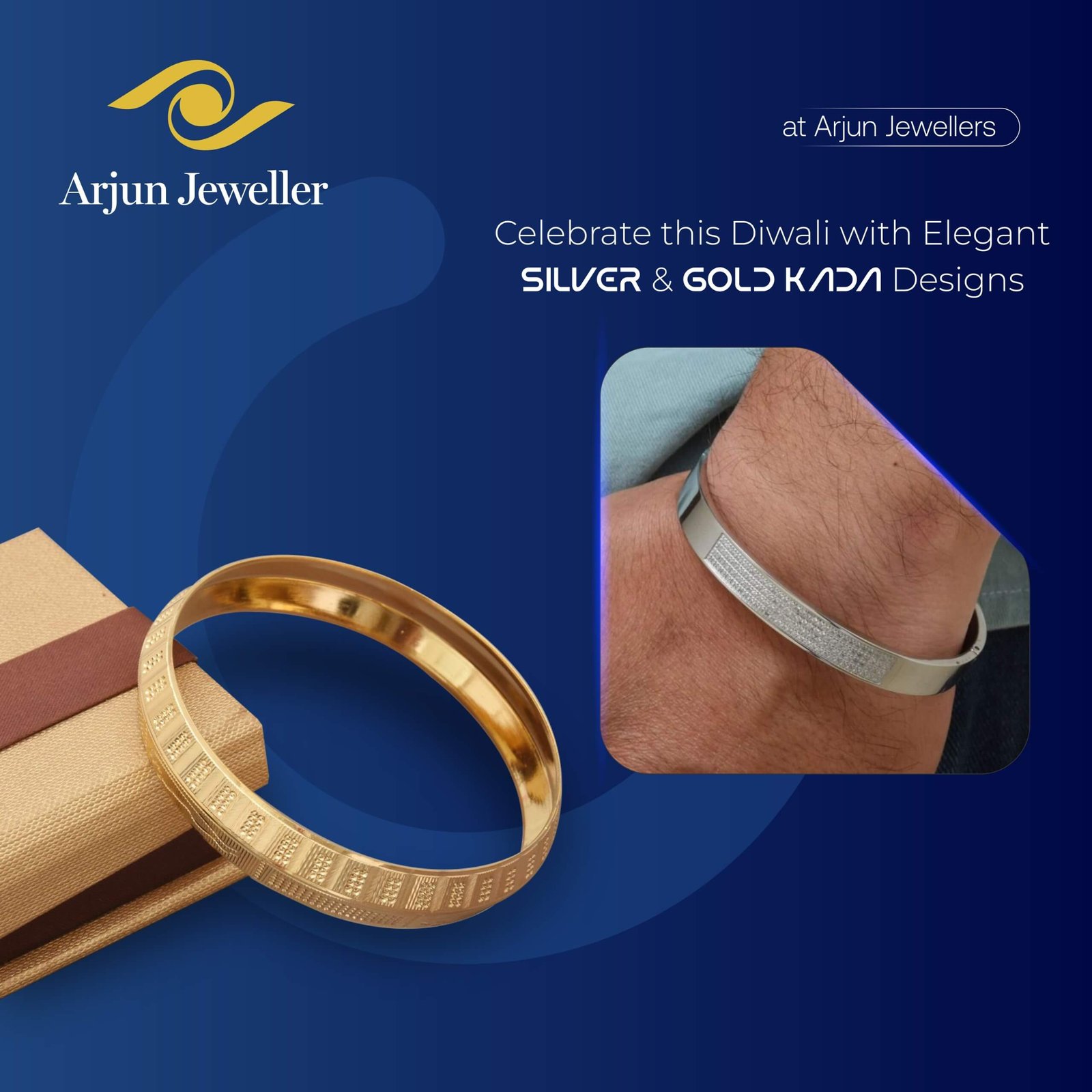 Silver & Gold Kada Designs