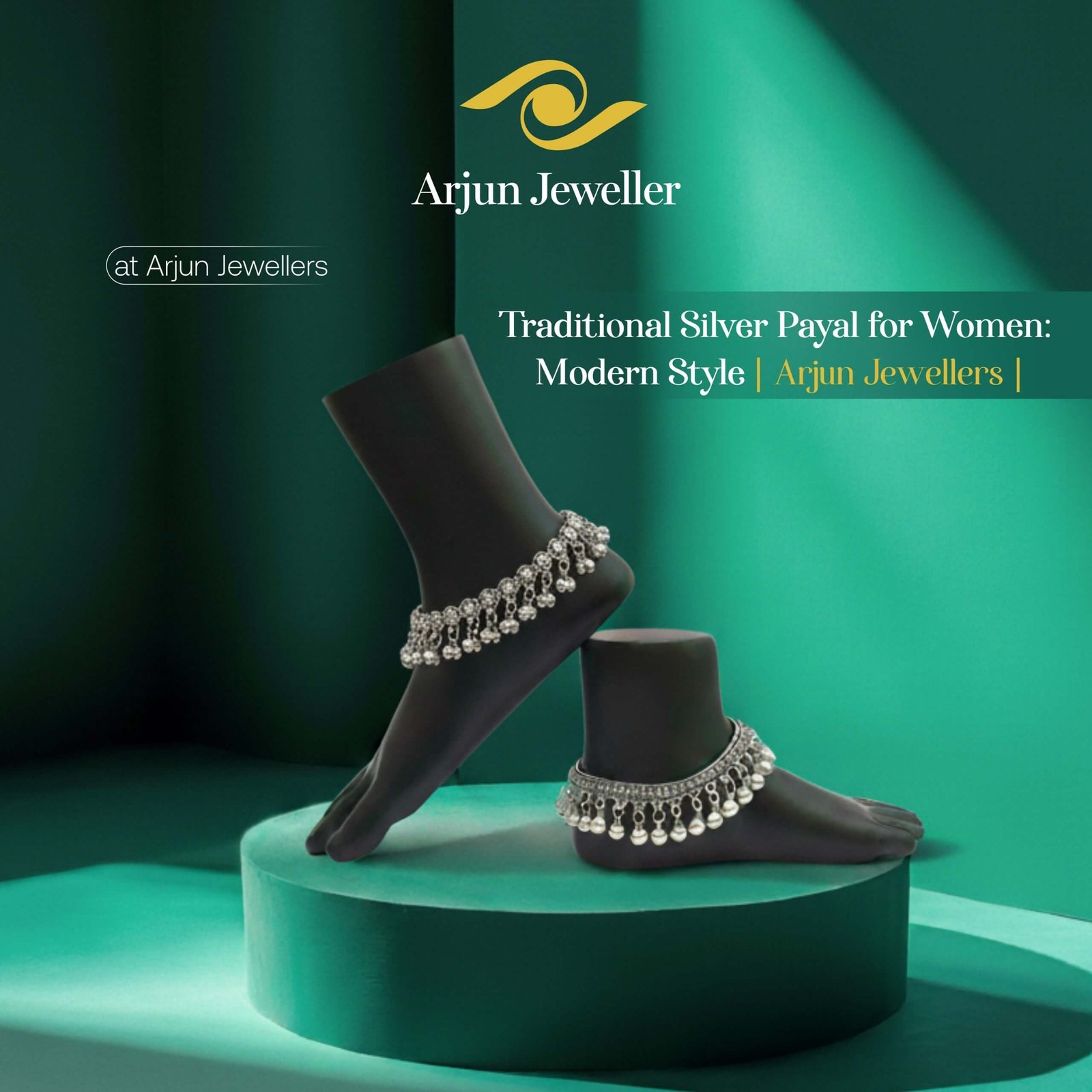 Traditional Silver Payal for Women