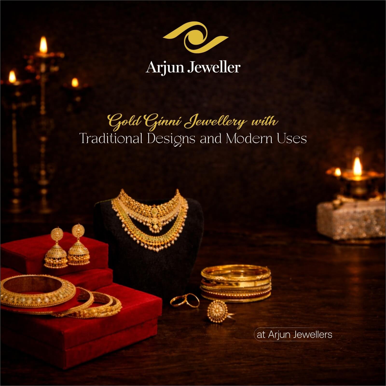 Modern gold ginni jewellery