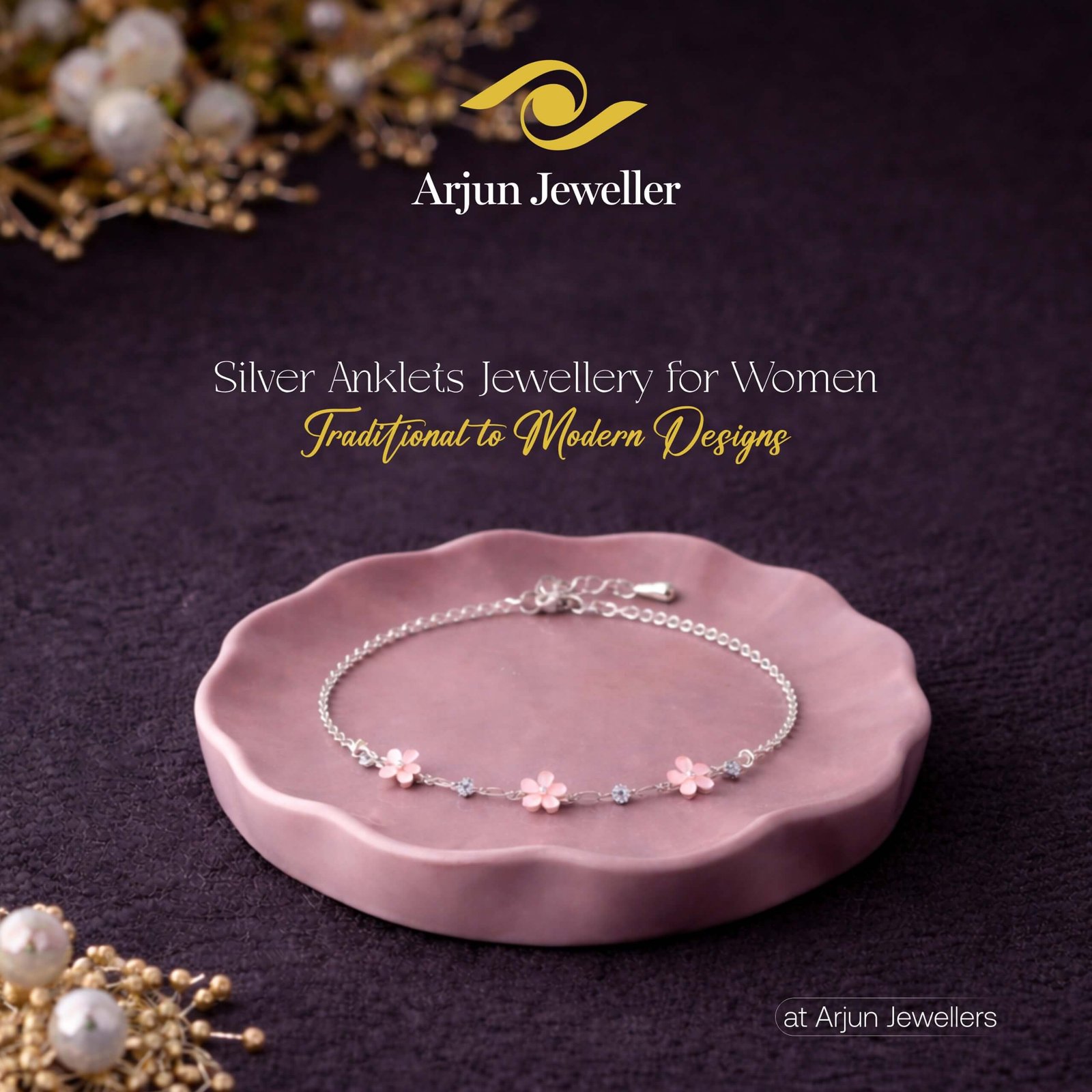 Silver Anklets Jewellery