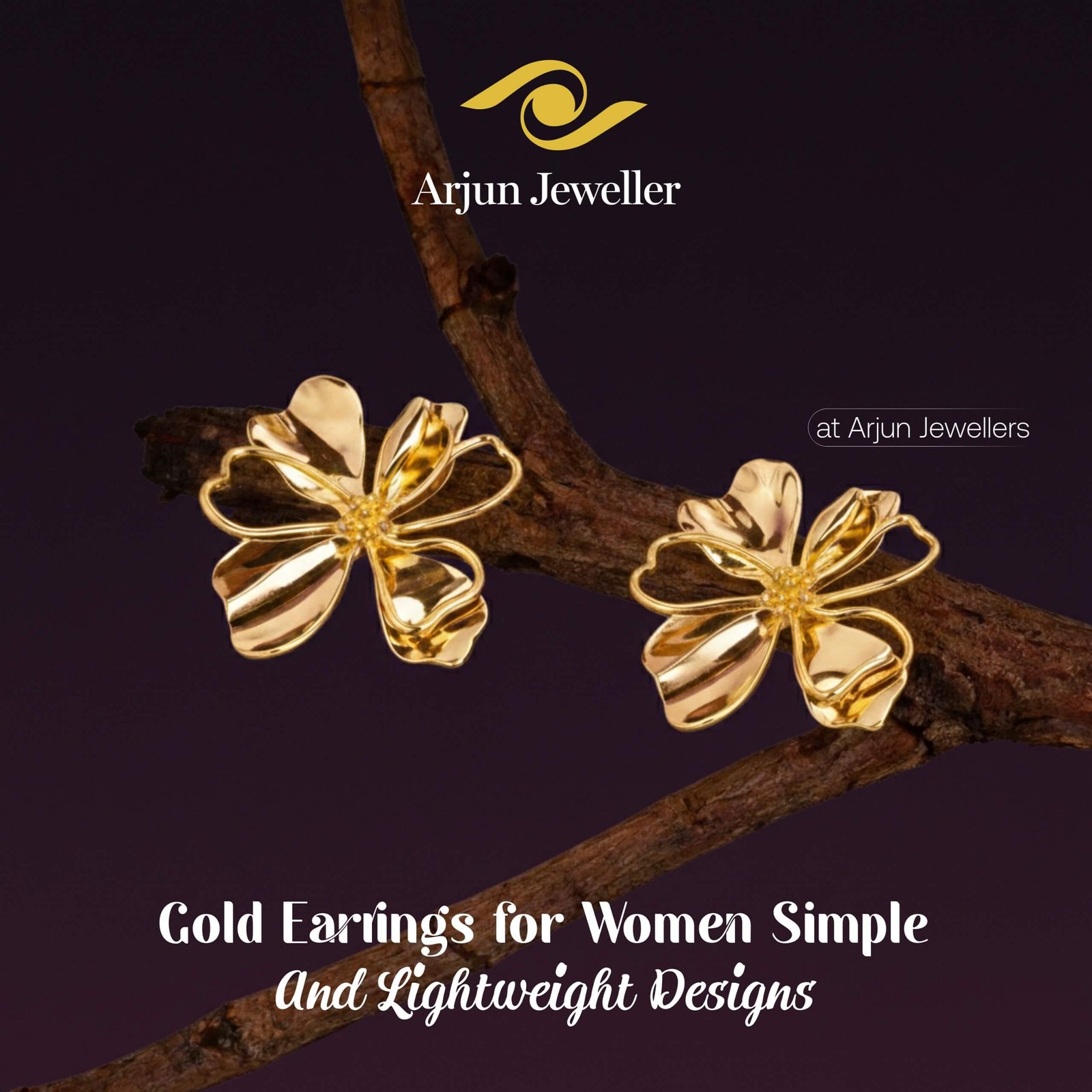 Lightweight Gold Earrings