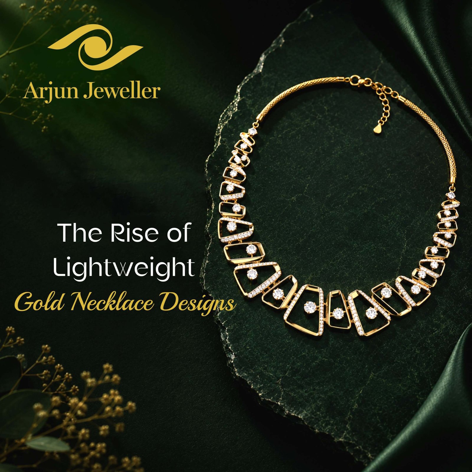 lightweight gold necklaces