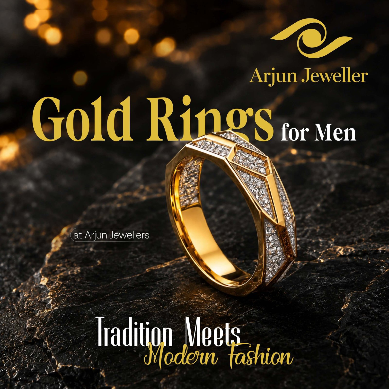 Gold men rings