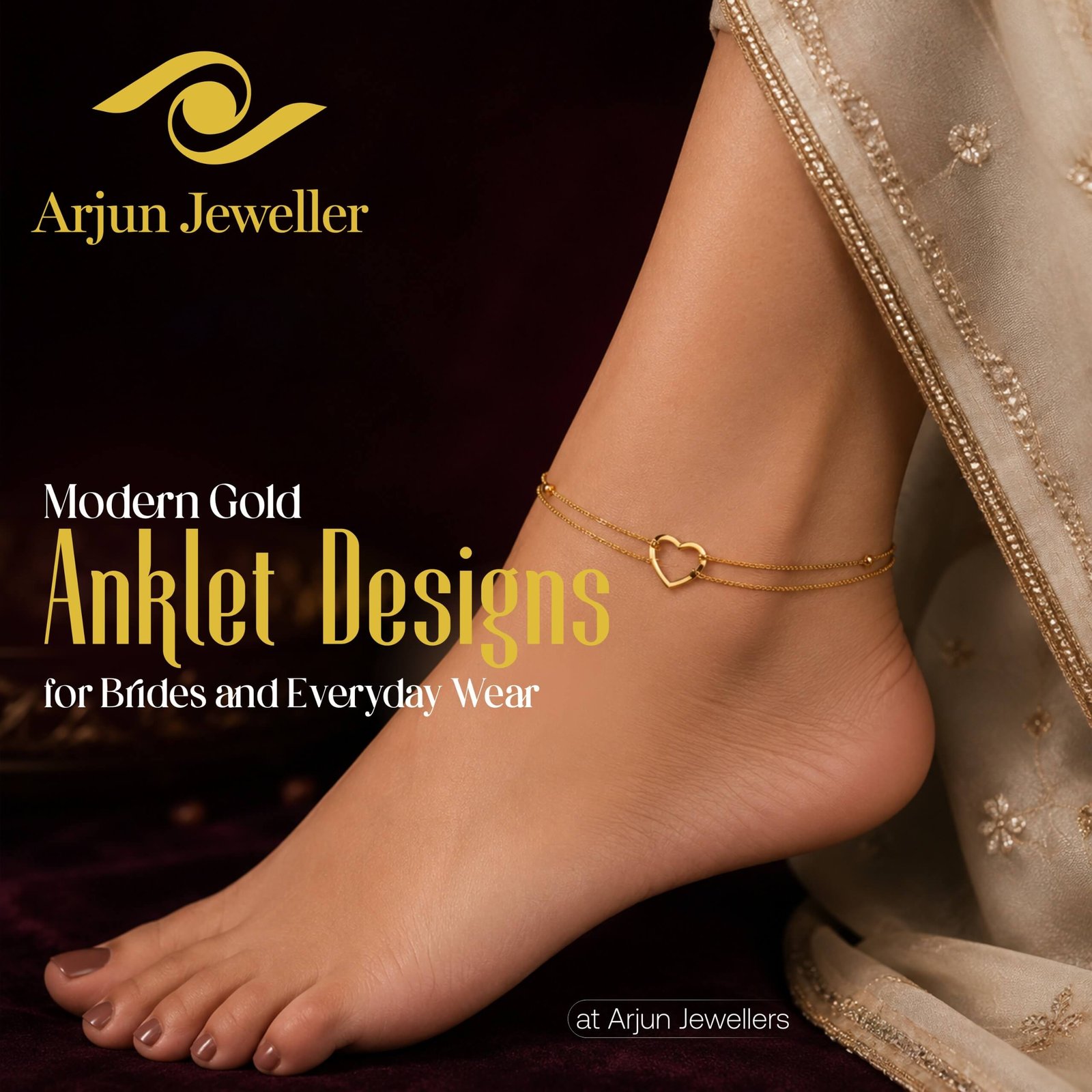 gold anklets designs