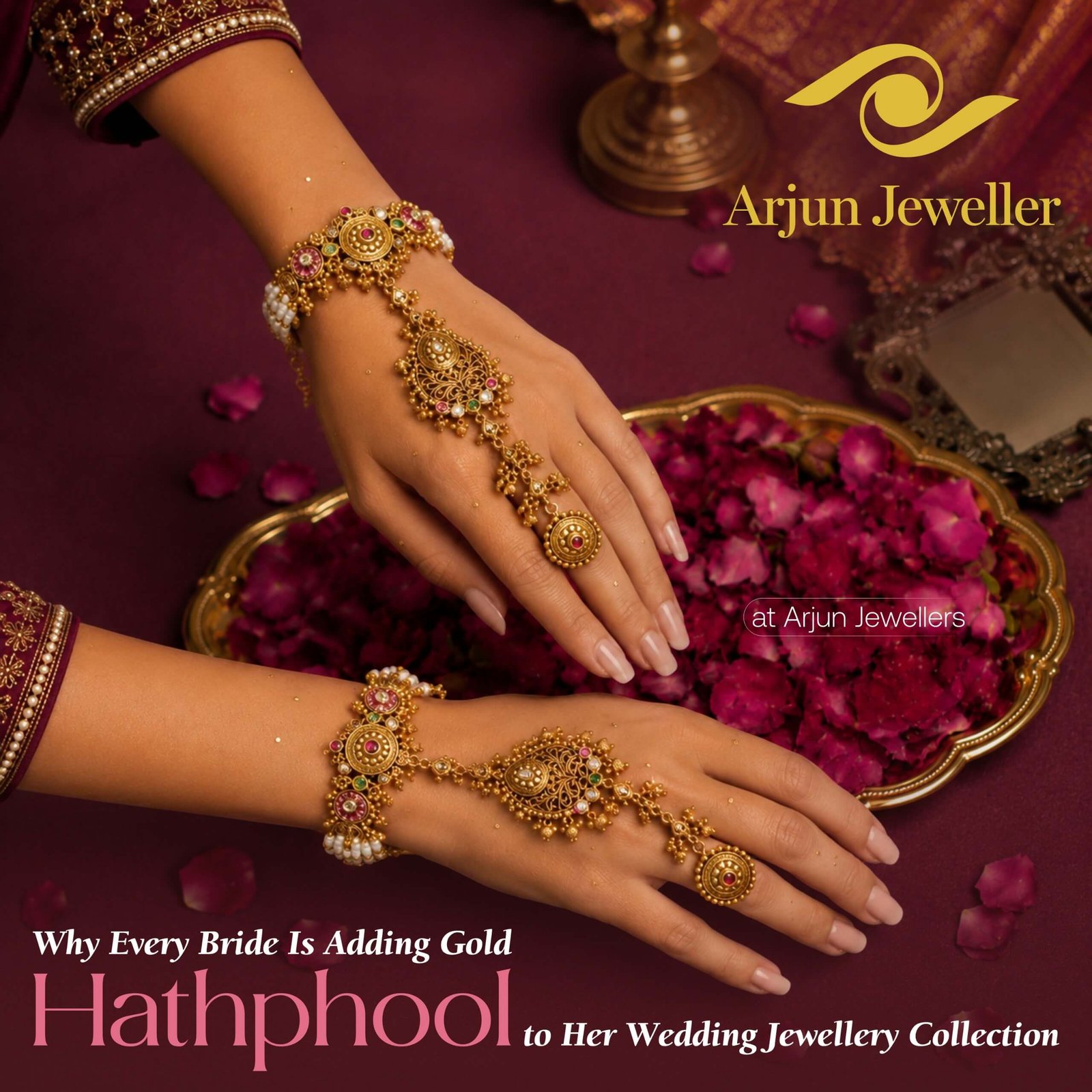 gold hathphool jewellery