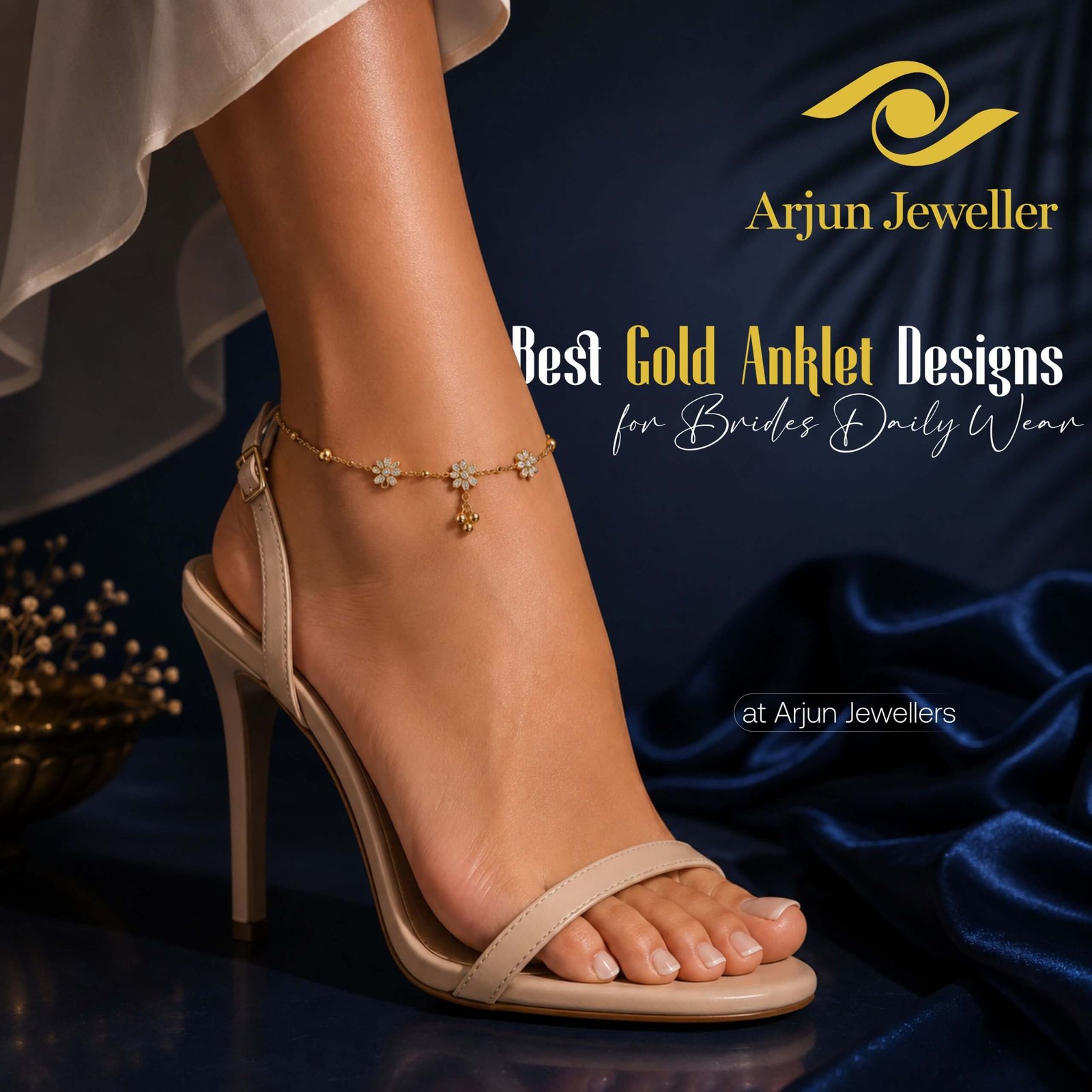 gold anklet design