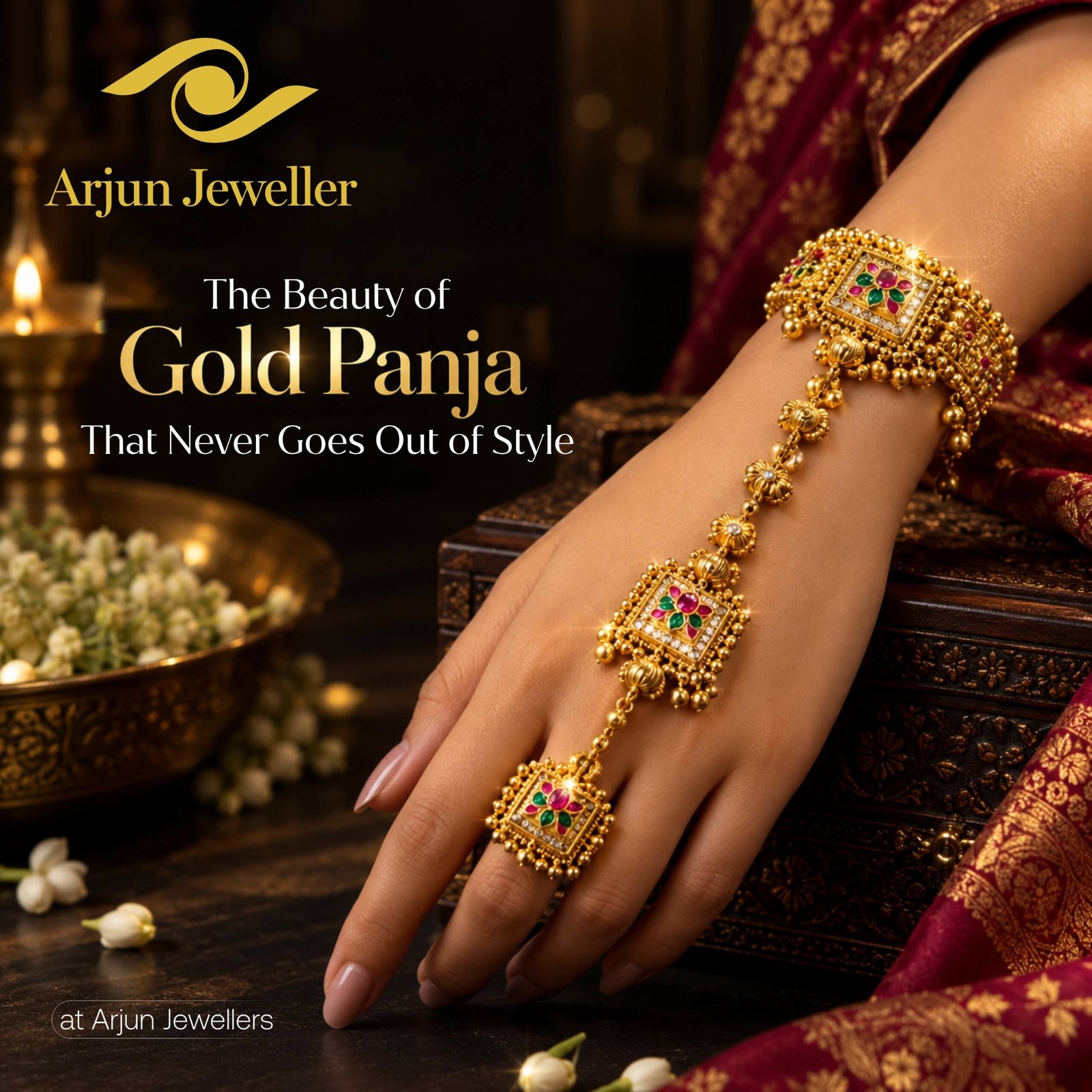 gold panja for women